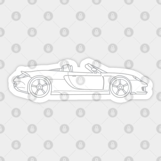 Porsche Carrera GT Sticker by Aurealis